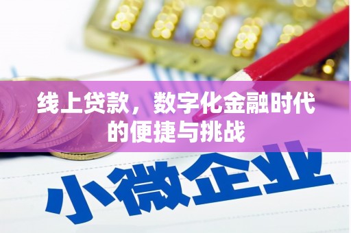麦寮线上贷款，数字化金融时代的便捷与挑战