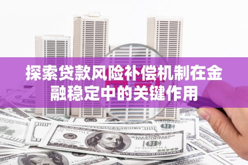 麦寮探索贷款风险补偿机制在金融稳定中的关键作用