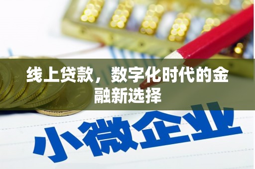 麦寮线上贷款，数字化时代的金融新选择