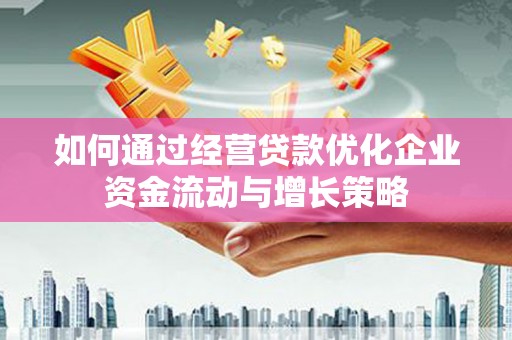 麦寮如何通过经营贷款优化企业资金流动与增长策略