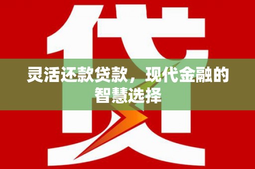 麦寮灵活还款贷款，现代金融的智慧选择