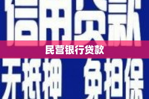 麦寮民营银行贷款