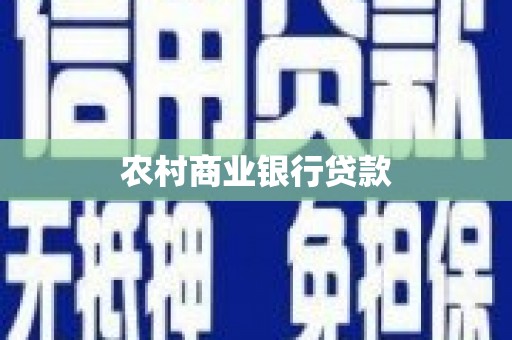 麦寮农村商业银行贷款