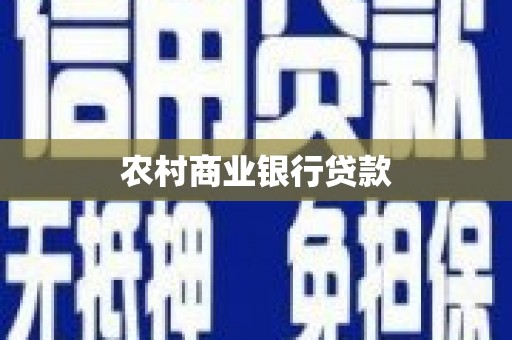 麦寮农村商业银行贷款