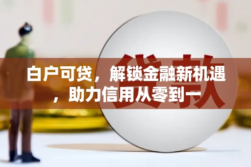 麦寮白户可贷，解锁金融新机遇，助力信用从零到一
