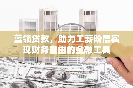 麦寮蓝领贷款，助力工薪阶层实现财务自由的金融工具