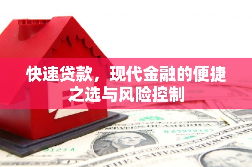 麦寮快速贷款，现代金融的便捷之选与风险控制
