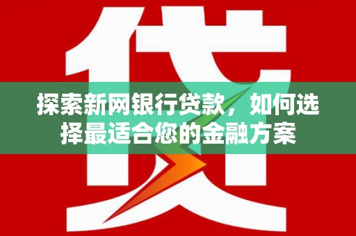 麦寮探索新网银行贷款，如何选择最适合您的金融方案