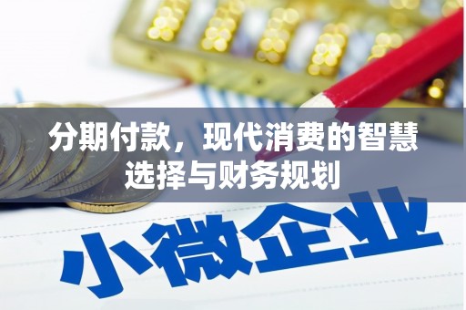 麦寮分期付款，现代消费的智慧选择与财务规划