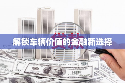 麦寮解锁车辆价值的金融新选择