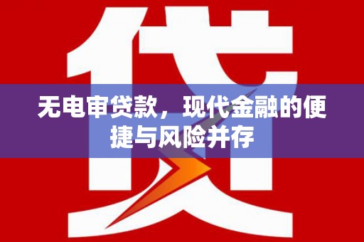 麦寮无电审贷款，现代金融的便捷与风险并存