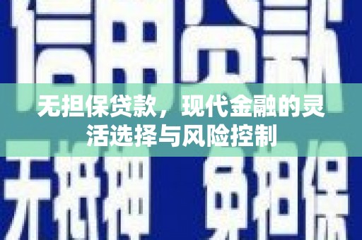 麦寮无担保贷款，现代金融的灵活选择与风险控制