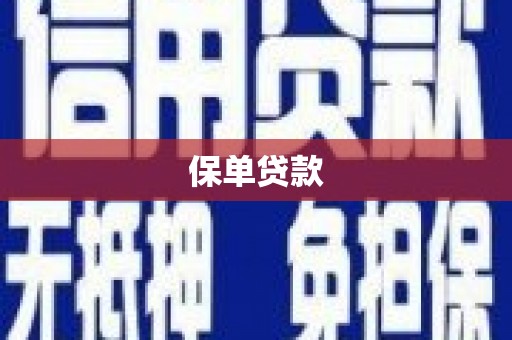 麦寮保单贷款