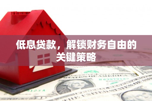麦寮低息贷款，解锁财务自由的关键策略
