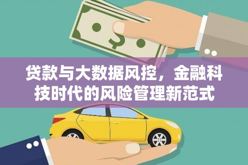 麦寮贷款与大数据风控，金融科技时代的风险管理新范式