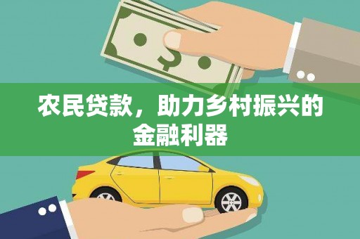 麦寮农民贷款，助力乡村振兴的金融利器