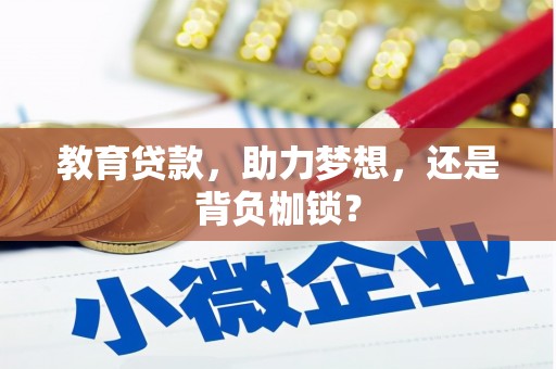 麦寮教育贷款，助力梦想，还是背负枷锁？