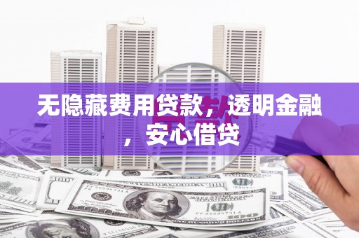 麦寮无隐藏费用贷款，透明金融，安心借贷