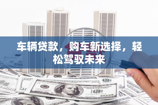 麦寮车辆贷款，购车新选择，轻松驾驭未来