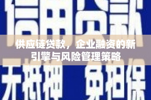 麦寮供应链贷款，企业融资的新引擎与风险管理策略