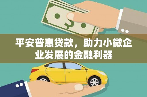 麦寮平安普惠贷款，助力小微企业发展的金融利器