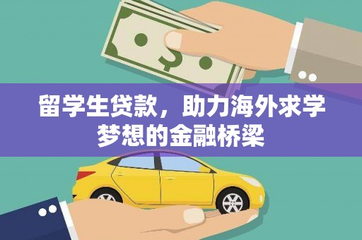 麦寮留学生贷款，助力海外求学梦想的金融桥梁