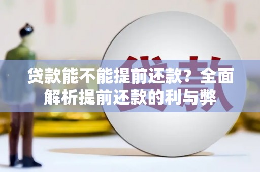麦寮贷款能不能提前还款？全面解析提前还款的利与弊