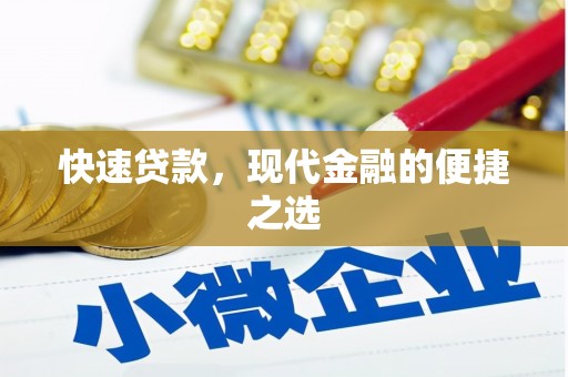 麦寮快速贷款，现代金融的便捷之选
