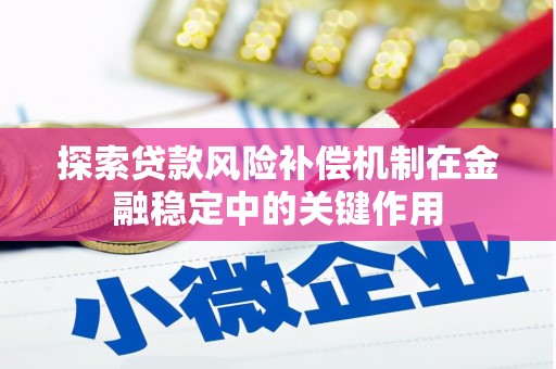 麦寮探索贷款风险补偿机制在金融稳定中的关键作用