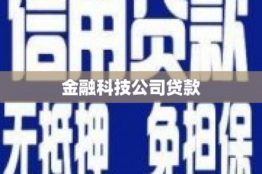 麦寮金融科技公司贷款