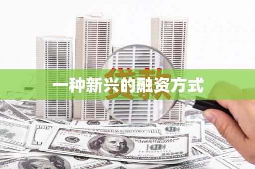 麦寮一种新兴的融资方式