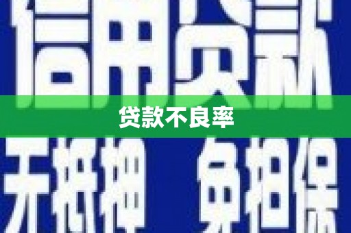 麦寮贷款不良率